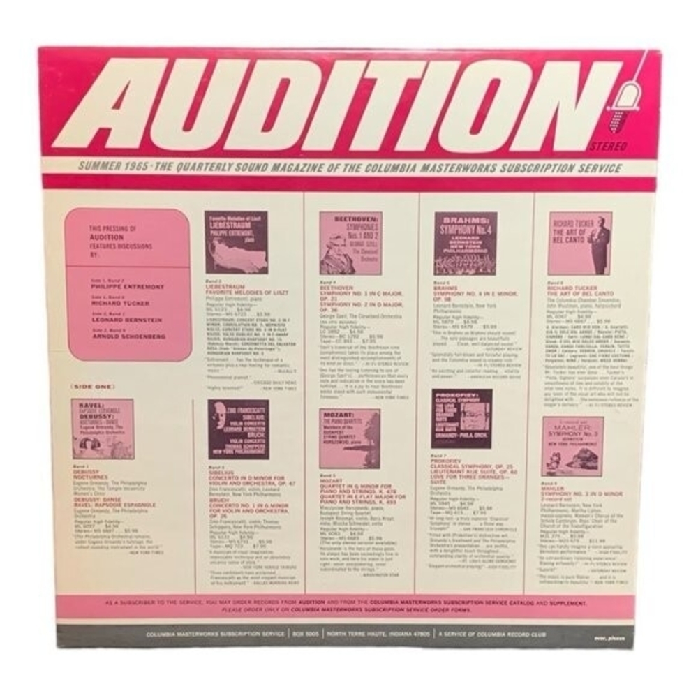 LP Various - Audition Summer 1965 Vinyl Record